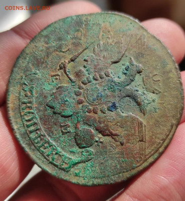 5 копеек 1793г ем павловский перечекан - 93.3
