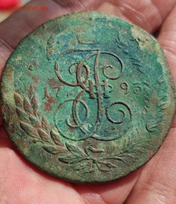 5 копеек 1793г ем павловский перечекан - 93