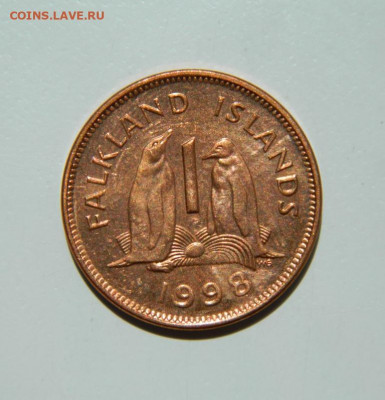 Фолклендские острова 1 пенни 1998 г. (Фауна) до 30.06.22 - DSCN0545.JPG