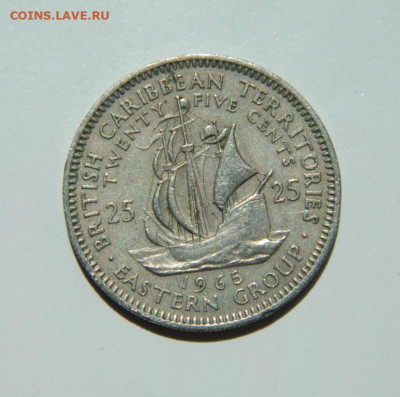 Восточные Карибы 25 центов 1965 г. (Парусник) до 30.06.22 - DSCN0553.JPG