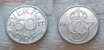 ШВЕЦИЯ 50 эре 1979 до 2 июля 22-00 мск - ШВЕЦИЯ 50 эре 1979 20181126_1235