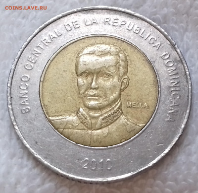 Доминиканская Республика 10 песо 2010 до 3 июля 22-00 мск - Доминиканская Республика 10 песо 2010 20220627_133457