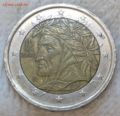 Италия 2 евро 2002 до 5 июля 22-00 мск - Италия 2 евро 2002 20220629_123210