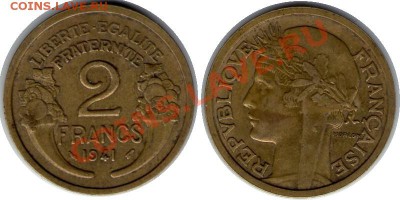 >L<Оккупац. Франция 2 франка 1941 до 27.11.11 21:00 - Франция_2_франка_41