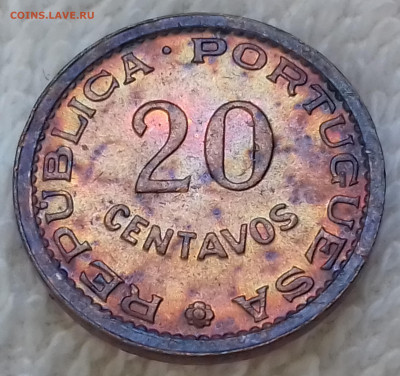Мозамбик Португ. 20 сентаво 1974 до 7 июля 22-00 мск - Мозамбик Португ. 20 сентаво 1974 20220701_153028