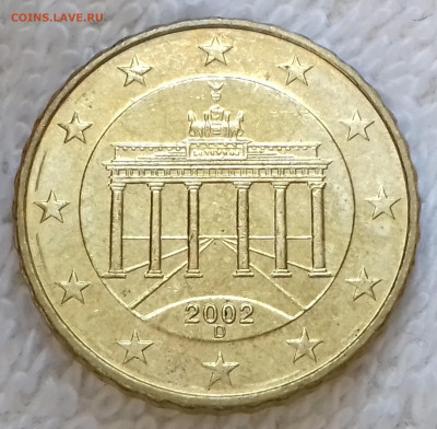Германия 10 евроцентов 2002 D до 8 июля 22-00 мск - Германия 10 евроцентов 2002 D20220702_150817