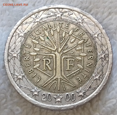 Франция 2 евро 2000 до 8 июля 22-00 мск - Франция 2 евро 2000 20220702_150550