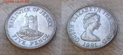 ДЖЕРСИ 5 пенсов 1991 до 8 июля 22-00 мск - ДЖЕРСИ 5 пенсов 1991 20191124_1259