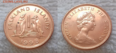 ФОЛКЛЕНДСКИЕ ОСТРОВА 1 пенни 1998 до 8 июля 22-00 мск - ФОЛКЛЕНДСКИЕ ОСТРОВА 1 пенни 1998 20200326_1106