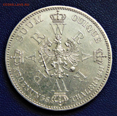 Пруссия. Коронационный талер 1861. До 08.07.22 - PR-1861-.JPG