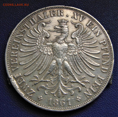 Франкфурт. Двойной талер 1861. До 08.07.22 - FR-1861-.JPG