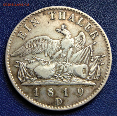 Пруссия. Талер 1819 D. До 08.07.22 - PR-1819-100.JPG