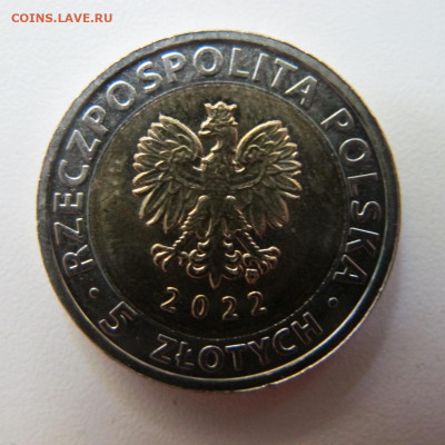 Польша 5 злотых 2022 Мошненский замок. Биметалл. - IMG_8619.JPG
