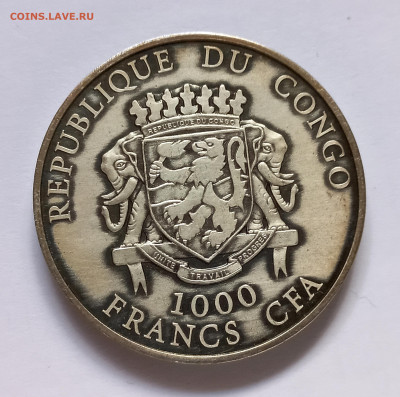 1000 Francs Congo 2010. Крещение. - 20220704_151924