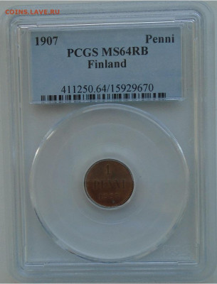пенни 1907 г PCGS MS64RB 10.07.2022 22:00 мск - DSC01818.JPG