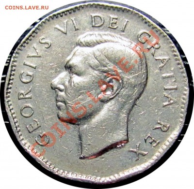 E29 Канада 5¢ George VI Canada Nickel 1949 до 29.11 в 22°° - E29 5c 1949_2