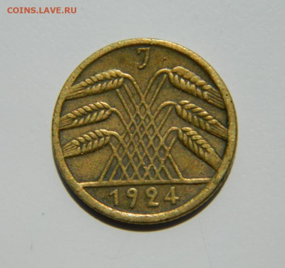 Германия 5 рентенпфеннигов 1924 г. "J" до 11.07.22 - DSCN1077.JPG