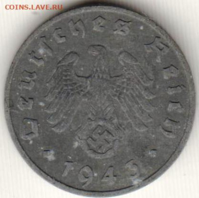ГЕРМАНИЯ 1 пфенниг 1943 г. до 12.07.22 г. в 23.00 - 011