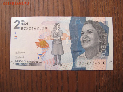 Колумбия 2000 песо 2018 UNC - Колумбия 2000 2018 А.JPG