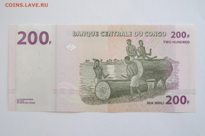 Конго 200 франков 2013 года UNC - IMG_6610.JPG