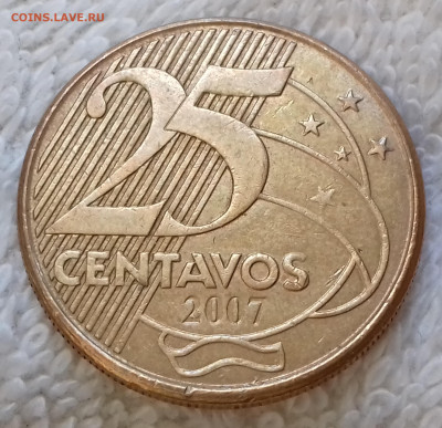 Бразилия 25 сентаво 2007 Деодору до 12 июля 22-00 мск - Бразилия 25 сентаво 2007 20220706_142452