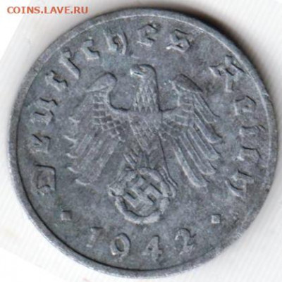 ГЕРМАНИЯ 1 пфенниг 1942 г. до 13.07.22 г. в 23.00 - 065