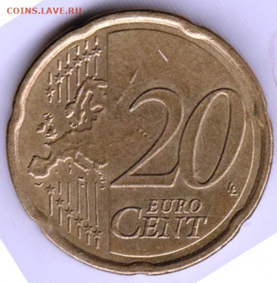 АВСТРИЯ 20 евроцентов 2008 г. до 13.07.22 г. в 23.00 - 104