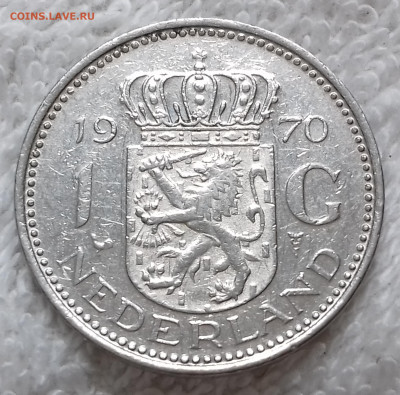 Нидерланды 1 гульден 1970 до 14 июля 22-00 мск - Нидерланды 1 гульден 1970 20220708_135120