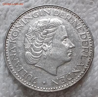 Нидерланды 1 гульден 1969  до 14 июля 22-00 мск - Нидерланды 1 гульден 1969 20220708_135213