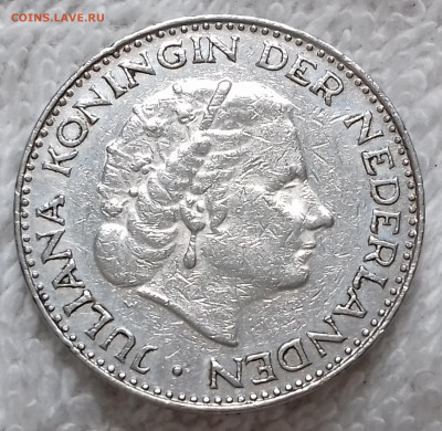 Нидерланды 1 гульден 1967 до 14 июля 22-00 мск - Нидерланды 1 гульден 1967 20220708_135236