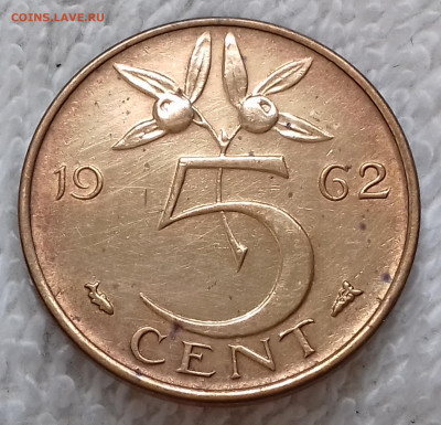 Нидерланды 5 центов 1962 до 14 июля 22-00 мск - Нидерланды 5 центов 1962 20220708_135648