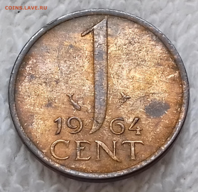 Нидерланды 1 цент 1964 до 14 июля 22-00 мск - Нидерланды 1 цент 1964 20220708_135757