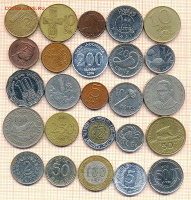 монеты разные 20 от 5 руб. фикс цена - лист 20 001