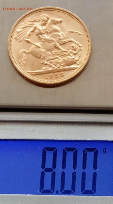 Великобритания 1 соверен 1958 до 14.07.22 в 22.00. - IMG_20220710_060803