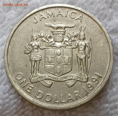 Ямайка 1 доллар 1991 до 16 июля 22-00 мск - Ямайка 1 доллар 1991 20220710_140506