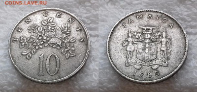 ЯМАЙКА 10 центов 1985 Бабочка на цветах до 16 июля 22-00мск - ЯМАЙКА 10 центов 1985 20191225_1224