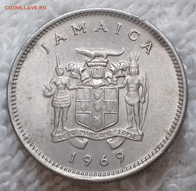 Ямайка 5 центов 1969 Крокодил до 16 июля 22-00 мск - Ямайка 5 центов 1969 20220710_140610