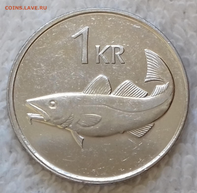 Исландия 1 крона 2007 до 17 июля 22-00 мск - Исландия 1 крона 2007 20220711_122717