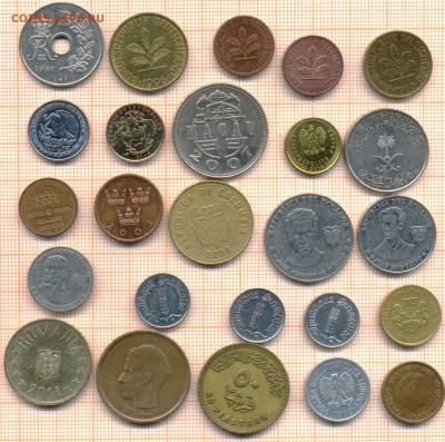 монеты разные 12 от 5 руб. фикс цена - лист 12а 001