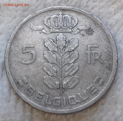 Бельгия 5 франков 1949 Богиня Церера до 18.07 22-00 - Бельгия 5 франков 1949 20220701_154540