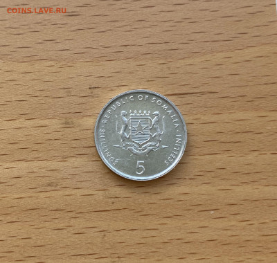 Сомали 5 шиллингов 2000 ФАО Слон фауна животные - IMG_5677.JPG