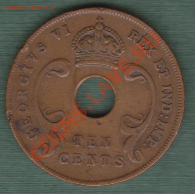 Британская Восточная Африка, 10 центов 1941 (27.11) - 7
