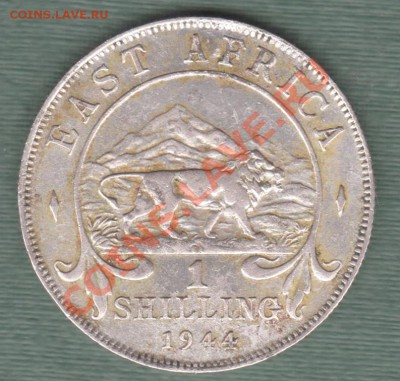 Британская Восточная Африка, 1 Шиллинг 1944 Серебро (27.11) - 1ШИЛЛИНГ 1944.112011 001