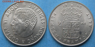 Швеция 2 кроны 1968 до 19-07-22 в 22:00 - Швеция 2 кроны 1968    201-к79-4485