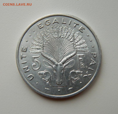 Джибути 5 франков 1991 г. (Фауна) до 19.07.22 - DSCN5033.JPG