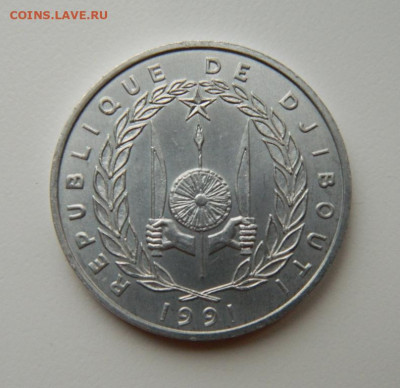 Джибути 5 франков 1991 г. (Фауна) до 19.07.22 - DSCN5034.JPG