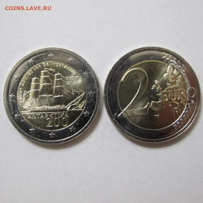 Эстония 2 евро 2020 - 200 лет открытию Антарктиды - UNC - IMG_8671.JPG