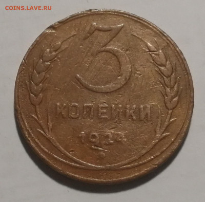 3 копейки 1924 года. Большой скол. Определение и оценка - IMG_20220714_154513