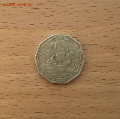Белиз 1 доллар 2000 Корабль Парусник флот - beliz_1_dollar_2000_korabl_parusnik_flot