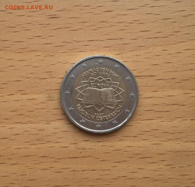 биметалл Австрия 2 евро 2007 50 лет подписанию Римского дого - bimetall_avstrija_2_evro_2007_50_let_podpisaniju_rimskogo_dogovora